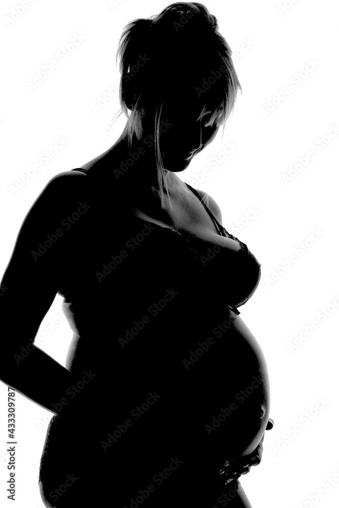 profil en ombre chinoise d'une femme enceinte
profil en ombre chinoise d'une femme enceinte