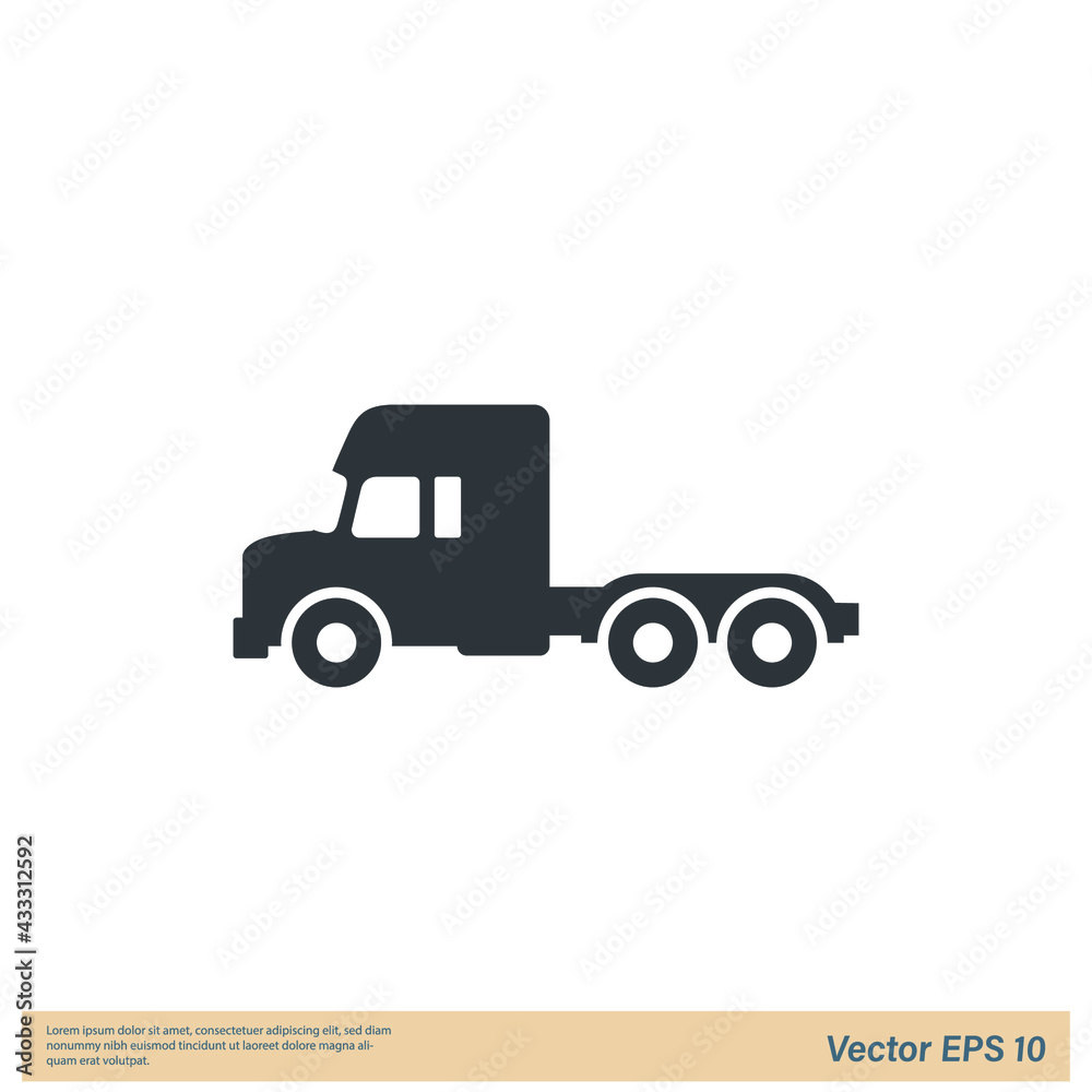 truck icon cargo symbol  icon vector illustration logo template