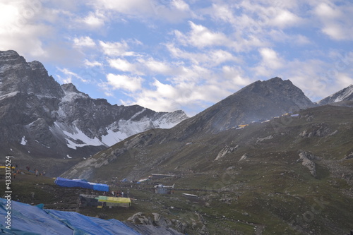 Manimahesh Kailash Peak in the Pir Panjal Range of the Himalayas © shalender