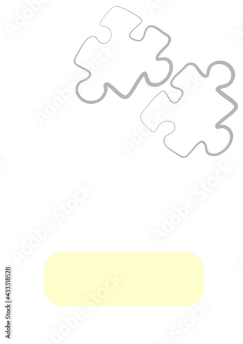 Vertical illustration format A4 - the design of the screen of the phone or tablet for inscriptions and photos