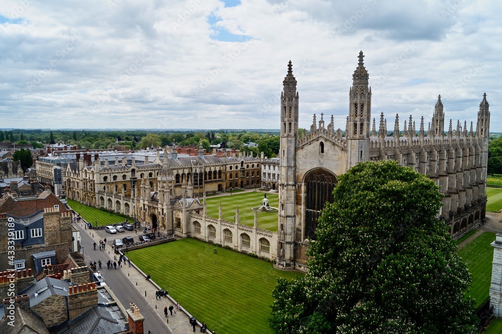 Aerial View of Cambridge England
