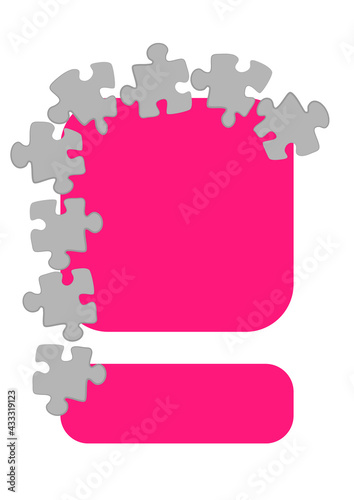 Vertical illustration format A4 - the design of the screen of the phone or tablet for inscriptions and photos