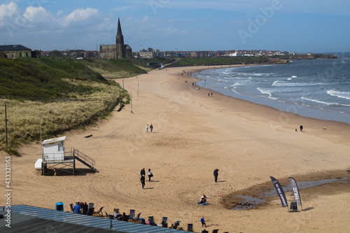 Tynemouth / Cullercoats Long Sands Beach, Tyne & Wear, North East England 2021 photo