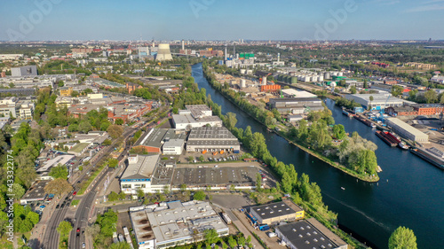 Berlin, Siemensstadt, Spandau im Mai 2021 aus der Vogelperspektive  © Zarathustra