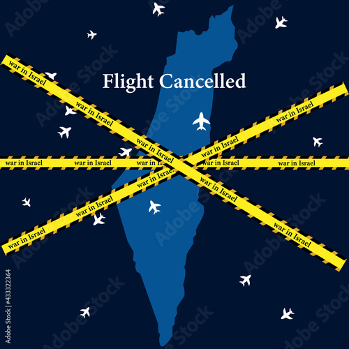 war in Israel, cancellation of flights