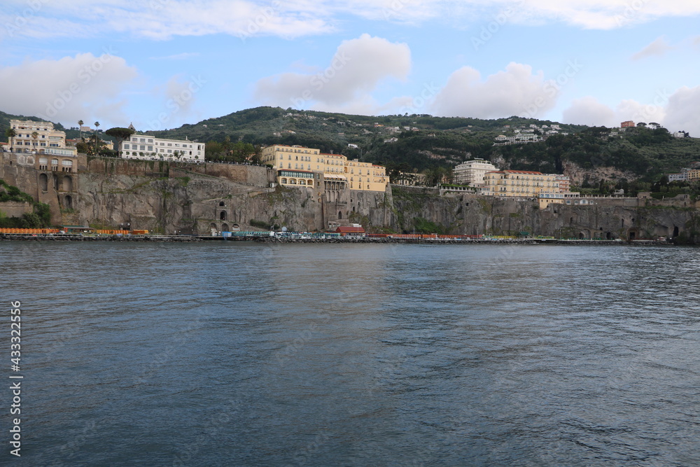 View to  Sorrento on the Gulf of Naples, Italy