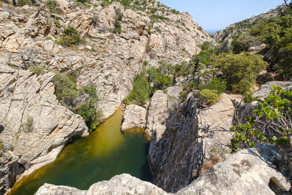 Rio Pitrisconi natural pools on Sardinia