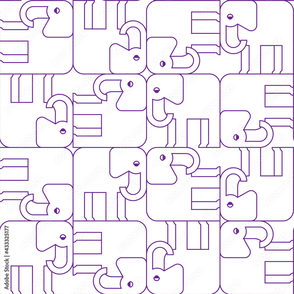 Elephant Geometric pattern seamless. Elephants background. Baby fabric texture Elephant Geometric pattern seamless. Elephants background. Baby fabric texture