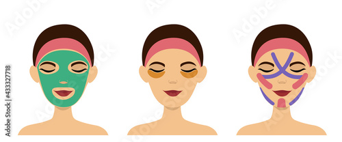 Love your skin vector set.