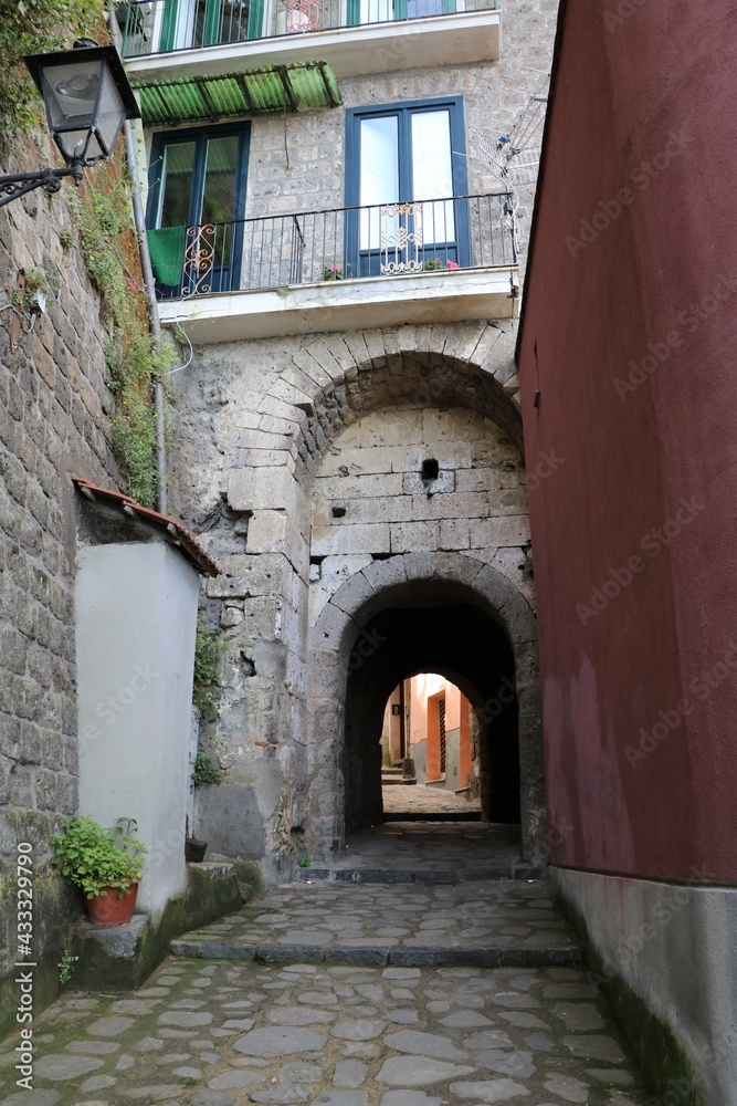 Narrow alley in Sorrento, Italy
