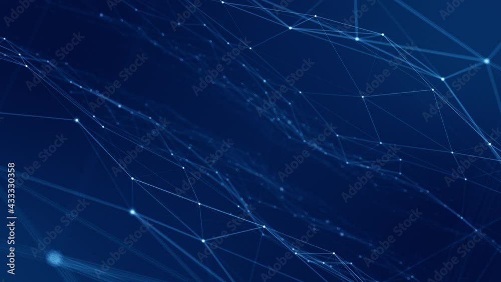 Motion graphic of Blue polygonal and dot connection with abstract background Camera zoom seamless loop video Motion graphic of Blue polygonal and dot connection with abstract background Camera zoom seamless loop video