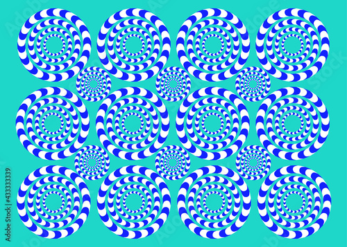 Classic optical illusion. Impossible geometrical figure