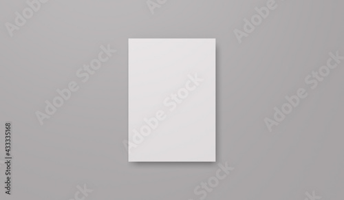 Blank White A4 Paper Sheet for Mockup.3D rendering. © Mr.PJ
