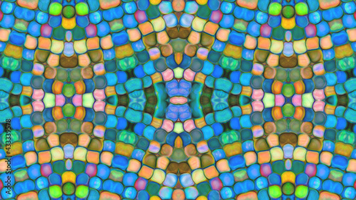 Abstract textured multicolored mosaic background