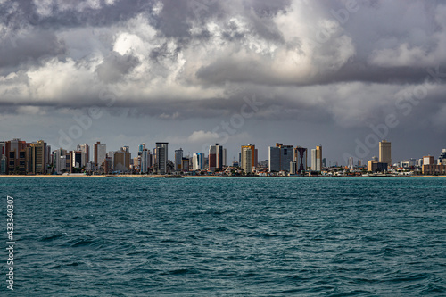 Panoramic view of beautiful cities. Fortaleza city, Ceara state of Brazil, South America. © Ranimiro
