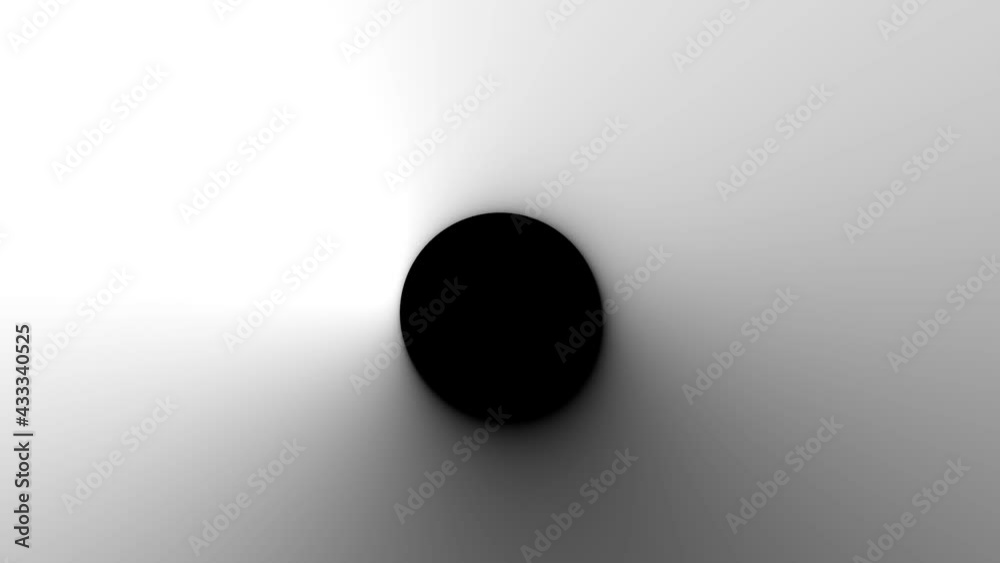 Dark Circle Shadow Projection Moving Periodically Around Column Centre