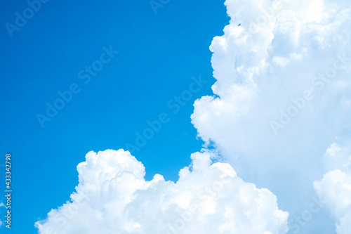 beautiful white clouds on the blue sky perfect for the background
