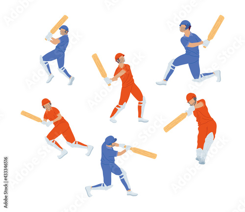 six cricket players