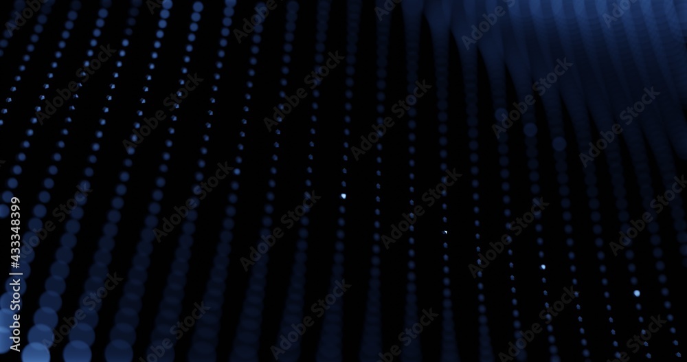 Particle drapery luxury blue 3d illustration background Particle drapery luxury blue 3d illustration background