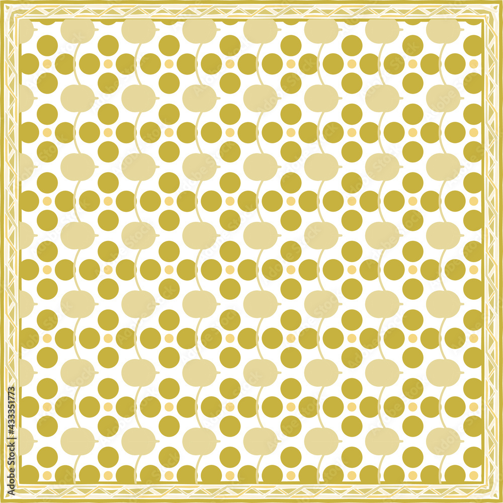 Pattern of hijab motif design with abstract foliage design. Silk scarf pattern vector design inspiration Pattern of hijab motif design with abstract foliage design. Silk scarf pattern vector design inspiration