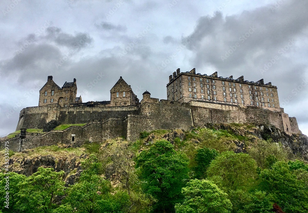 Looking Up at Edinburgh Castle 