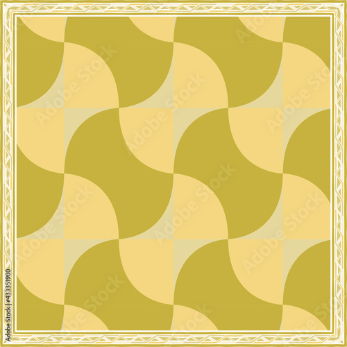 Pattern of hijab motif design with abstract foliage design. Silk scarf pattern vector design inspiration