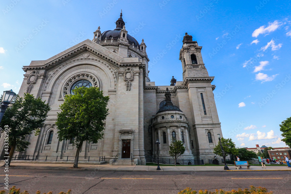St Paul Cathedral at Minneapolis, November 12 2018:Cathedral of Saint Paul, St Paul, Minnesota, USA