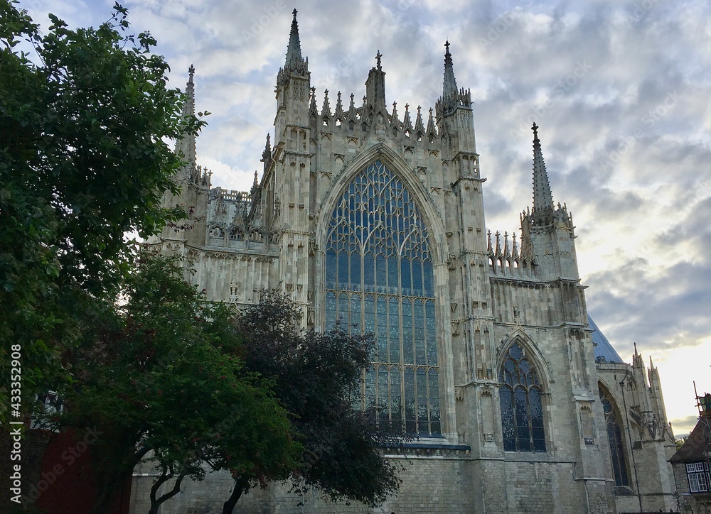 York Cathedral Under a Cloudy Sky