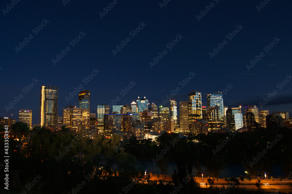 Fototapeta premium Ville de Calgary un soir d'été