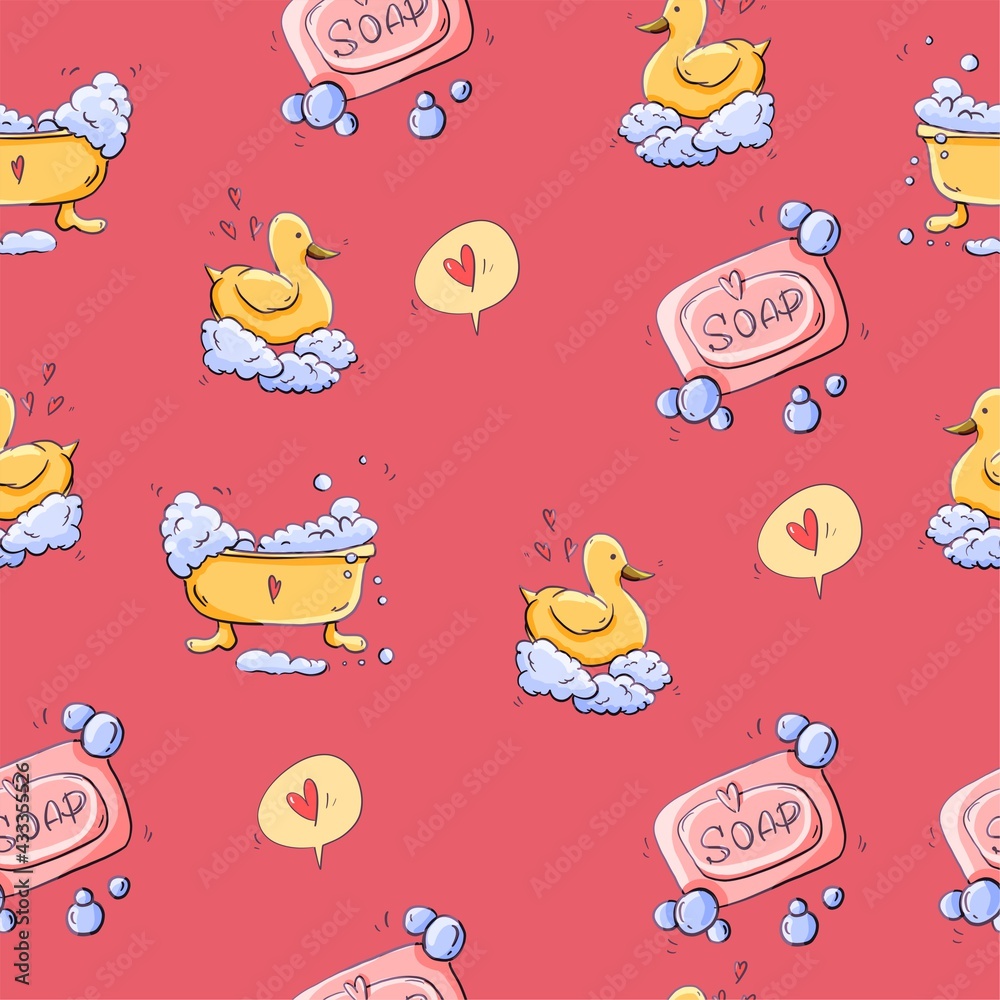 Spas pattern seamless rest pattern relax pattern self care pattern for textiles baby fabric Spas pattern seamless rest pattern relax pattern self care pattern for textiles baby fabric