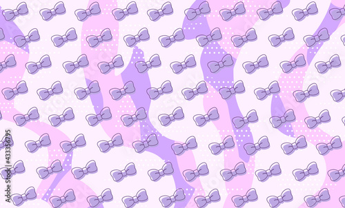 壁紙　背景　リボン　ポップ　レトロ　パステル
