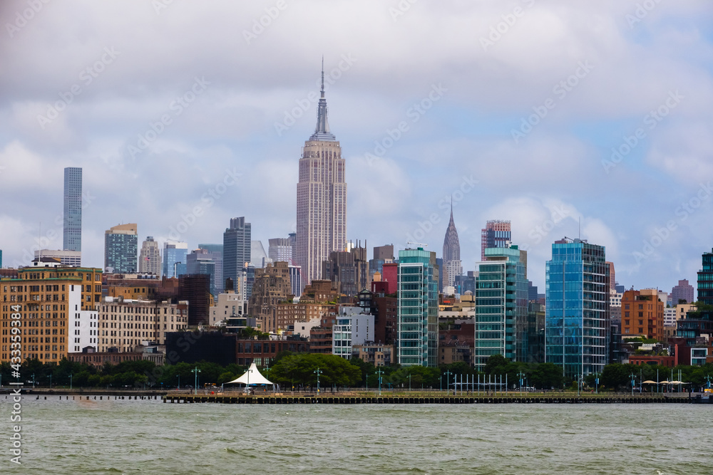 New York City skyline, cityscape of Manhattan in USA