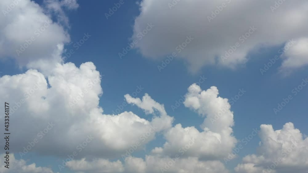 blue sky with clouds background, summer time, beautiful sky
