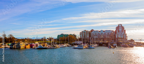 View of Victoria Inner Harbour and British Columbia Provincial Parliament Building,March 2016: Vancouver Island, BC, CANADA