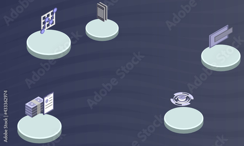 Anarchy concept on abstract design