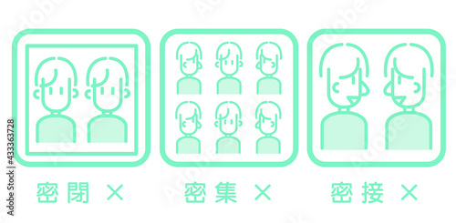 三密を避けましょう