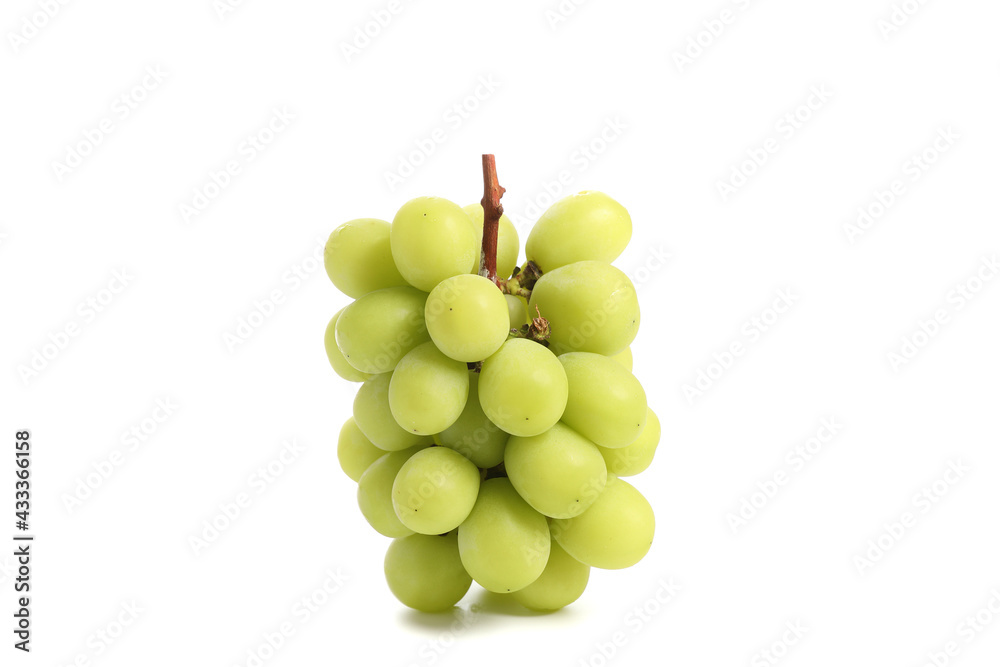 Green grape isolated in white background Green grape isolated in white background