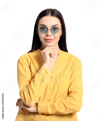 Beautiful young woman weari...