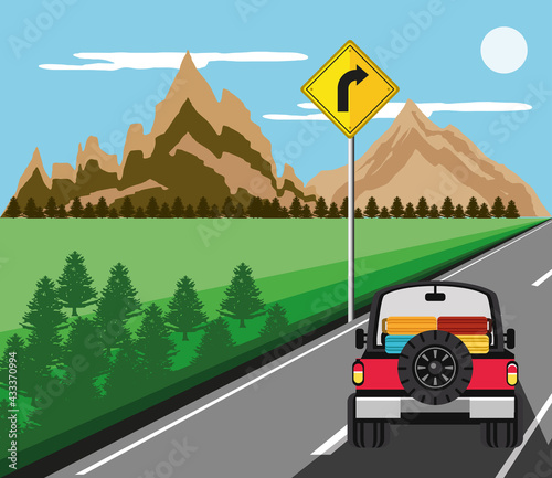 jeep trip landscape