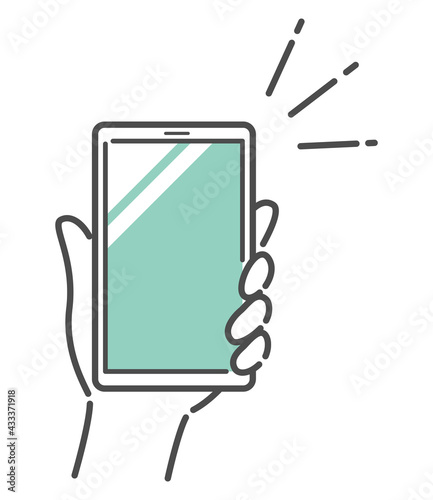 simple illustration of smart phone