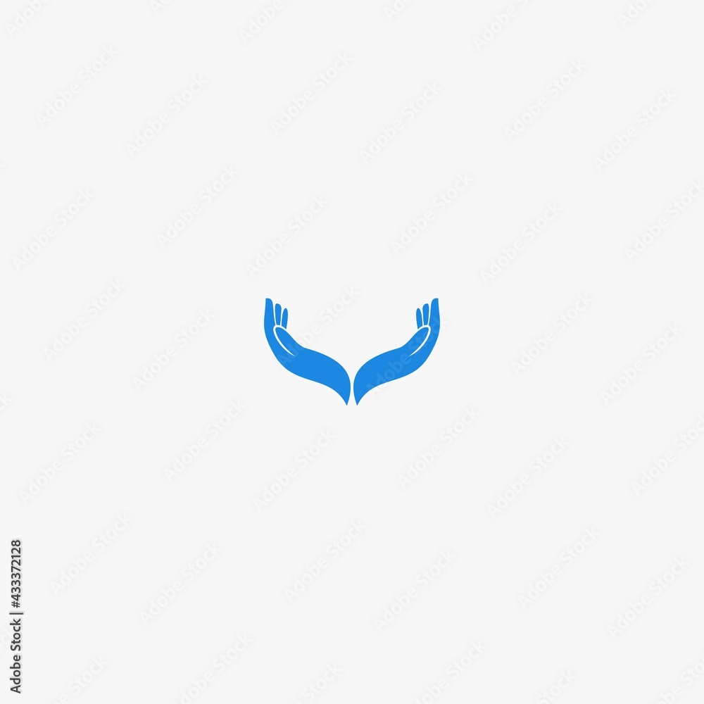 Fototapeta premium hands vector logo icon