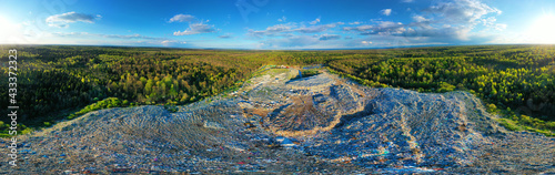 Photography landfill in the forest