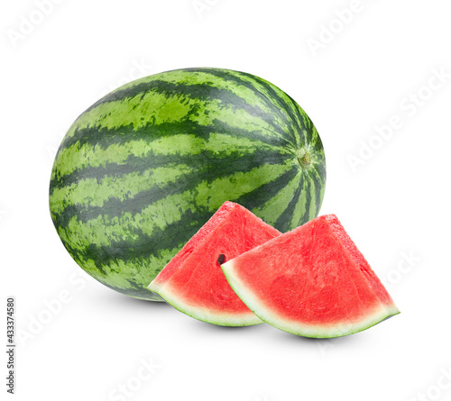 watermelon fruit isolated on white background.