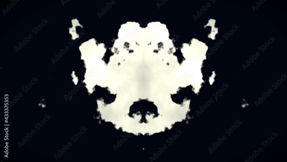 Abstract Rorschach Inkblot Animation Mask
