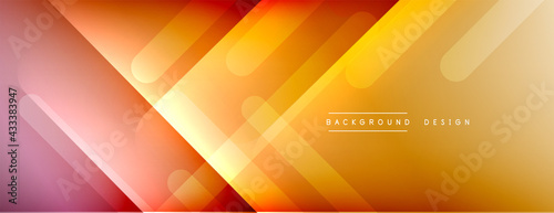 Dynamic lines abstract background. 3D shadow effects and fluid gradients. Modern overlapping forms