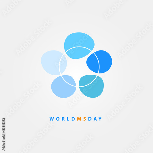World MS day concept. Multiple sclerosis treatment. 