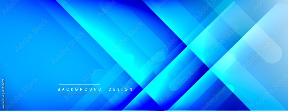Obraz premium Dynamic lines abstract background. 3D shadow effects and fluid gradients. Modern overlapping forms