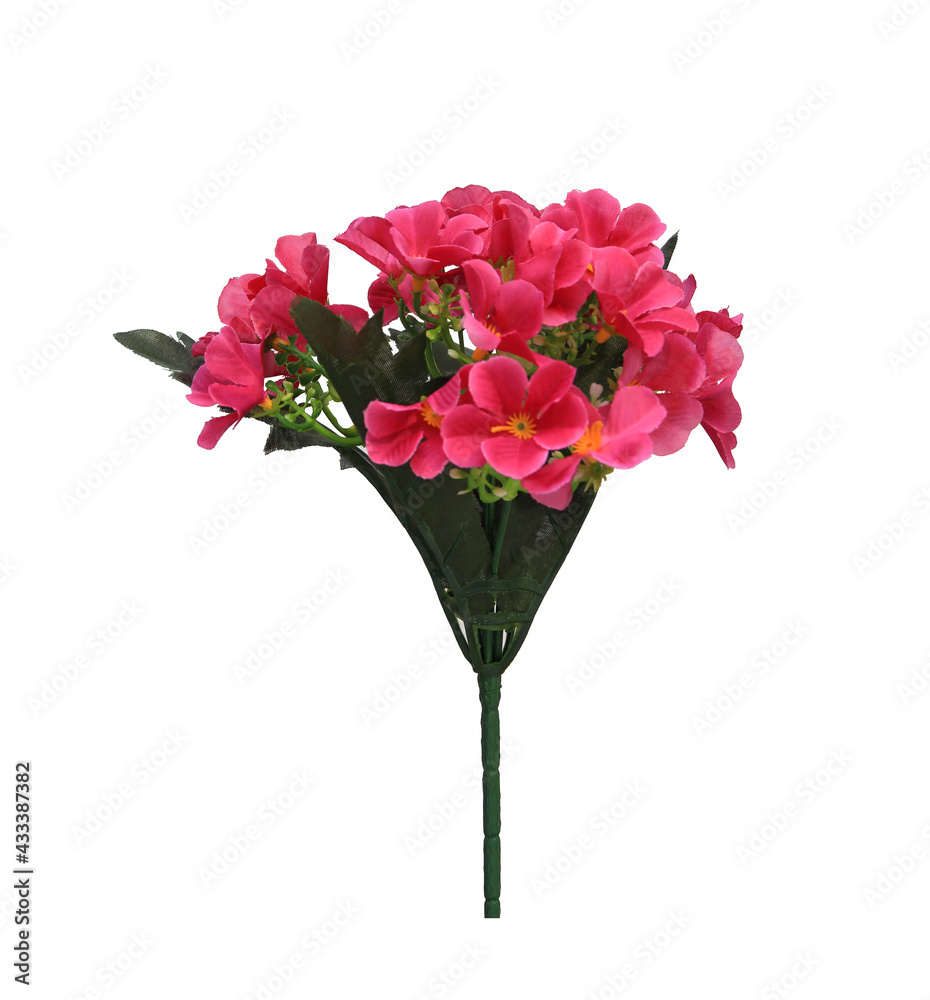 Beautiful roses. saffron. artificial flowers. for table decoration, holiday. on an isolated white background. Valentine's Day. new Year. Christmas. birthday. advertise the store. close-up