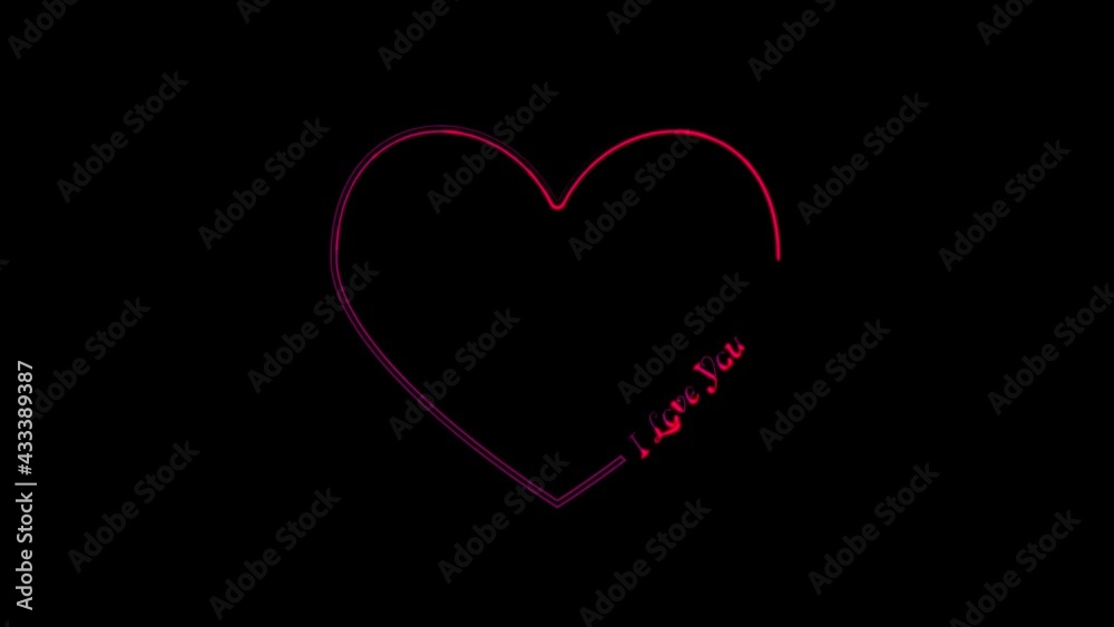 Glowing neon line heart Icon isolated on dark background. Love symbol. 4K Video motion graphic animation
Glowing neon line heart Icon isolated on dark background. Love symbol. 4K Video motion graphic animation