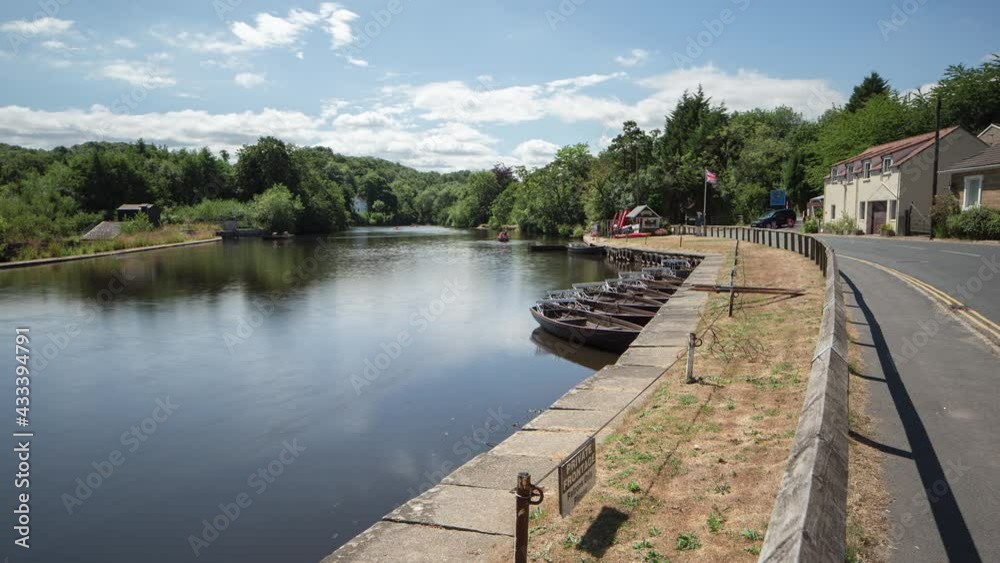 Ruswarp Pleasure Boats, Timelapse, River Esk Ruswarp Pleasure Boats, Timelapse, River Esk